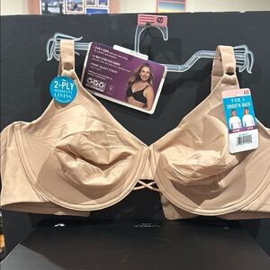 Vanity Fair NWT Smooth Back Beige Bra